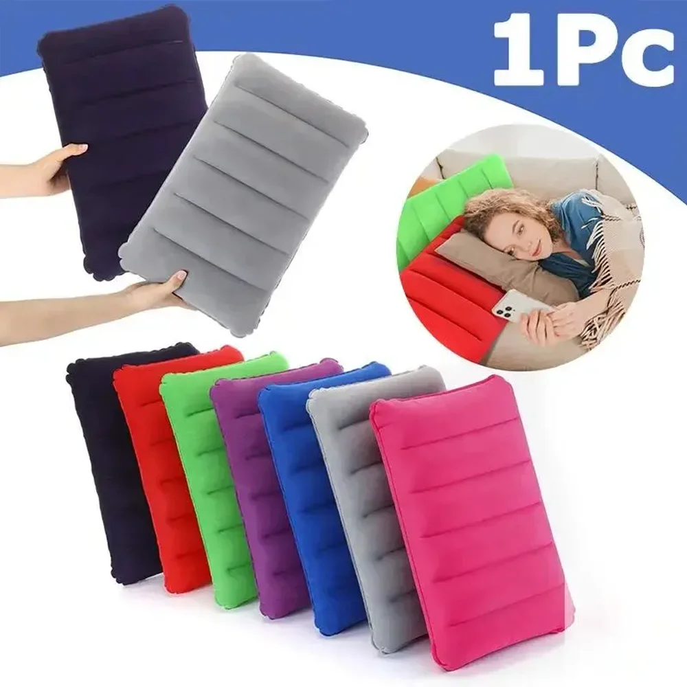 Air Pillow Foldable Head Support Back Cushion Portable Rest Pad For Camping Airplane Travel Outdoor Backpacking Hiking Trips