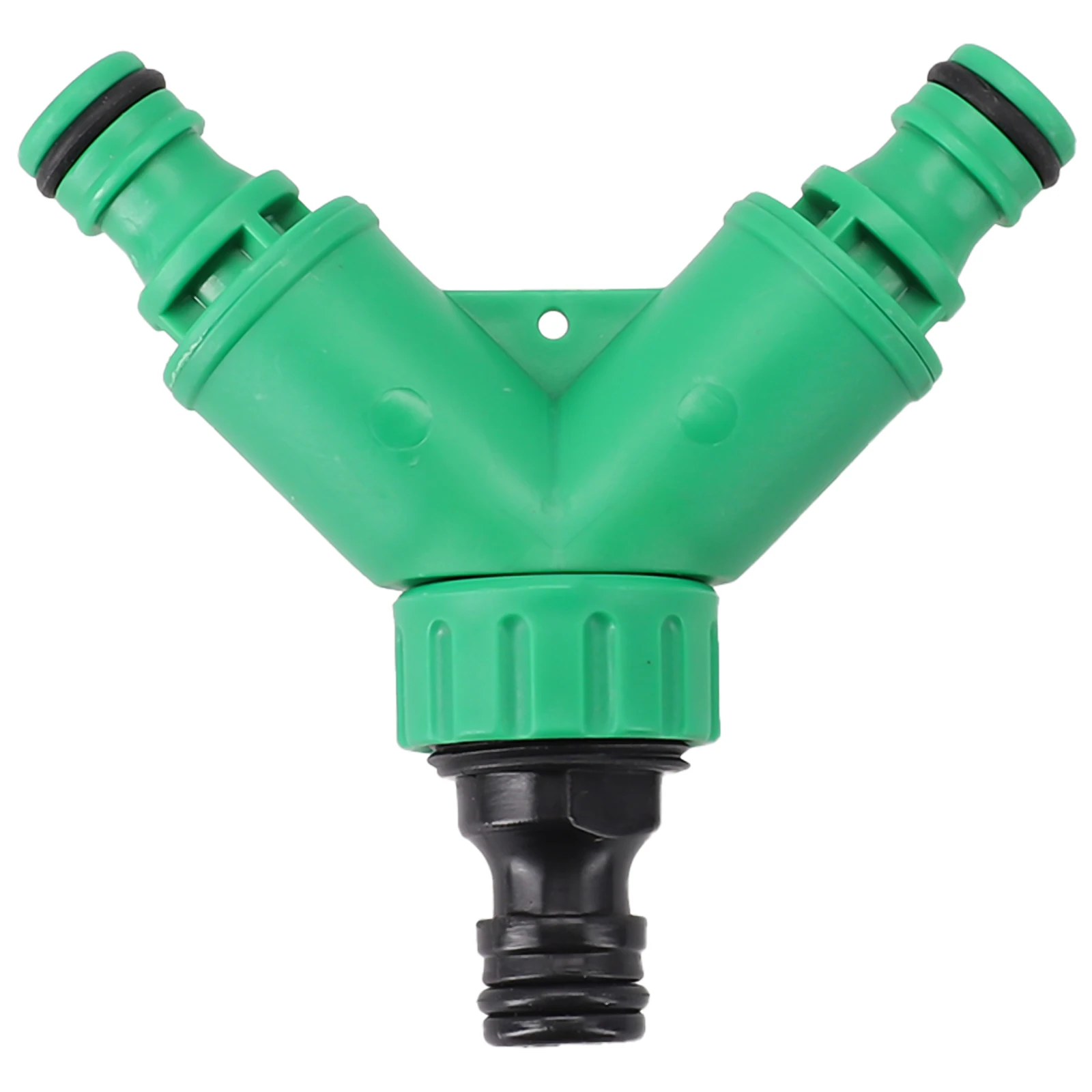 

1x Garden Hose Splitter 2 Way Tap Adapter Y-Type 3/4in Watering Connector Garden Tap Plastic For Outdoor Lawn Irrigation Faucet