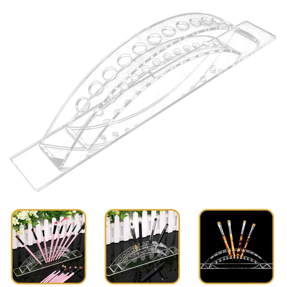 

Acrylic Pen Holder Display Stand Eyebrow Pencil Eyeliner Clear Rack Fountain Pen Storage Shelf Multi-functional Exhibition