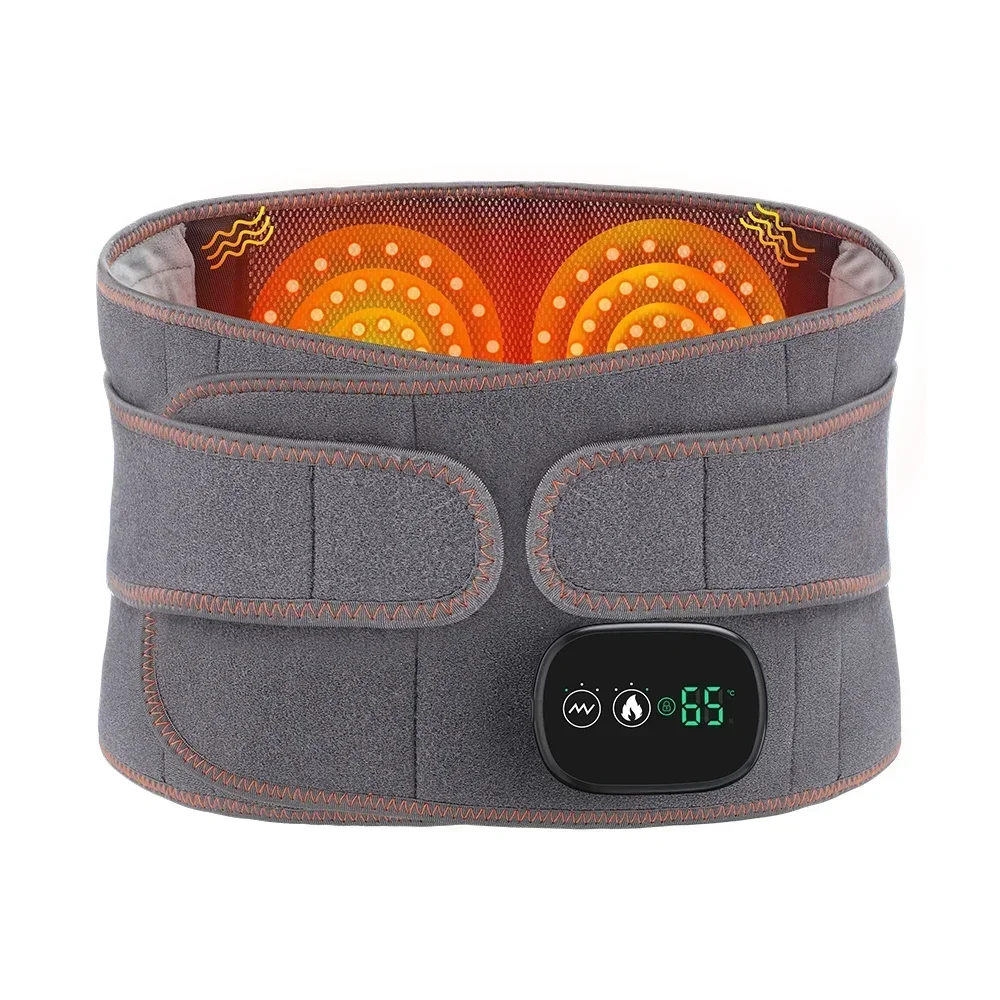 Electric Heating Waist Massager, Vibration Hot Compress Back Massage, Lumbar Brace Belt, Back Support, Blood Circulation