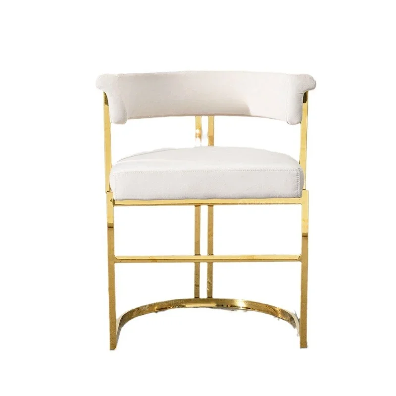 

Modern simple household back chair light luxury dining table and chairs