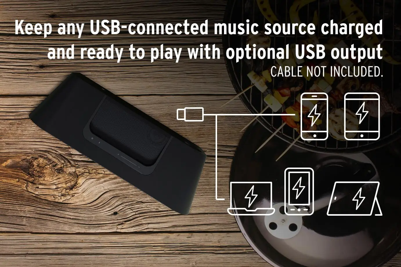 

Портативная Bluetooth-колонка XXL с креплением для настольного использования