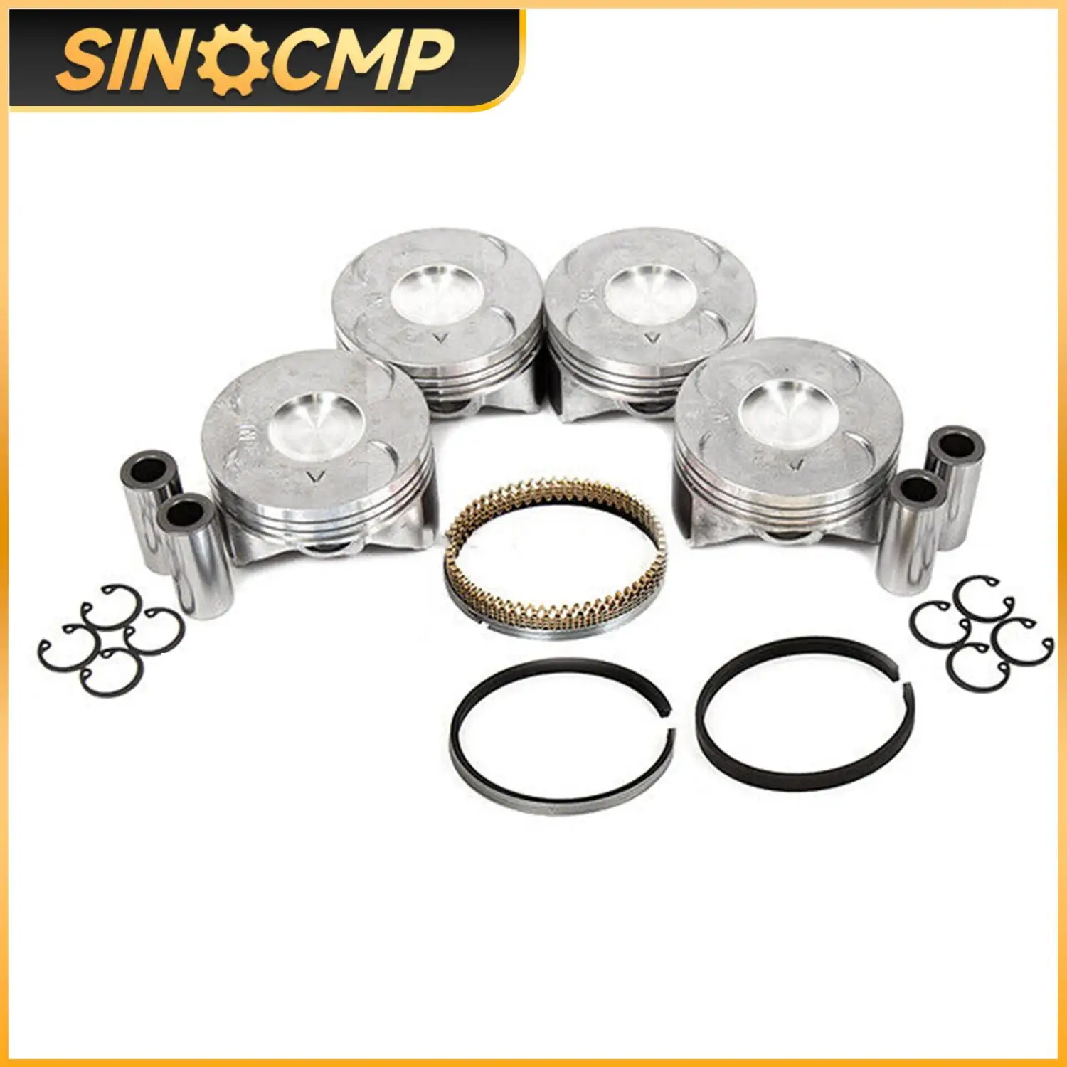 

1set Engine Piston and Piston Ring kit For 06-15 Honda Civic 16-19 HR-V 1.8L R18A1 R18A2 SOHC 13010-RNA-A00 Auto Accessories