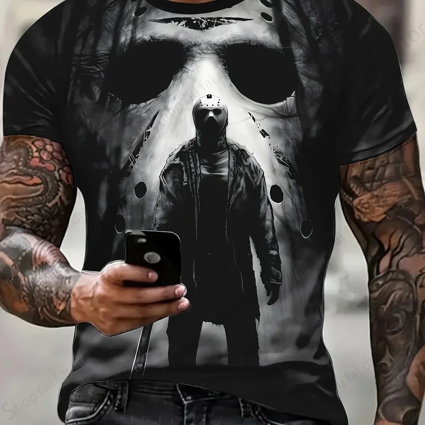 

Jason Voorhees Friday 3d Print Tshirt Men Women Fashion Casual Short Sleeve T-shirts Boy Tops Tees Summer Killer T Shirt Horror