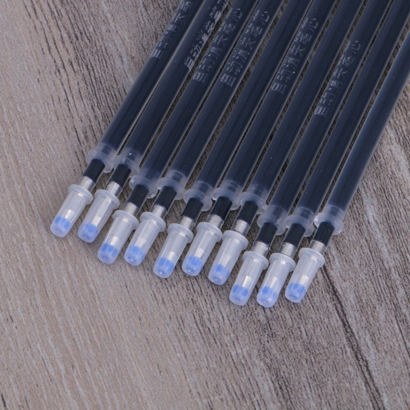 10 Pcs Disappear Invisible Slowly Gel Pen Refill Blue