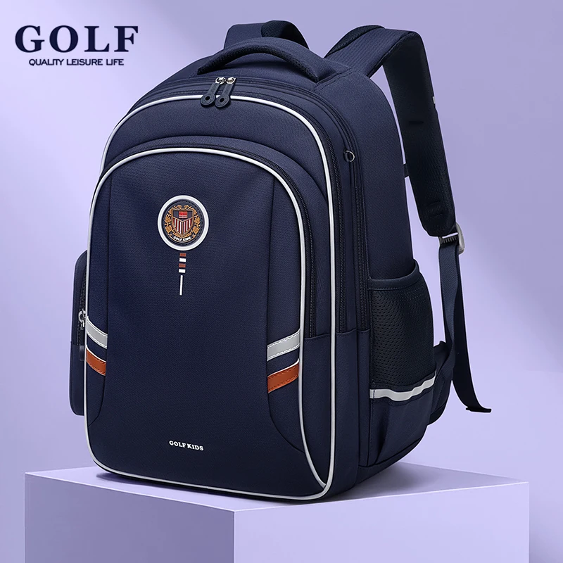 GOLF QUALITY Fashion Children Backpack  Large Capacity Waterproof Casual School Bag for Boys and Girls Primary Pupil Bookbag