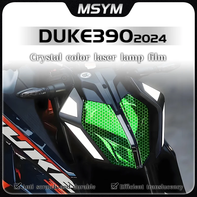 

For KTM 390DUKE DUKE390 duke390 2024 Honeycomb laser headlight and taillight film protective film modification accessories