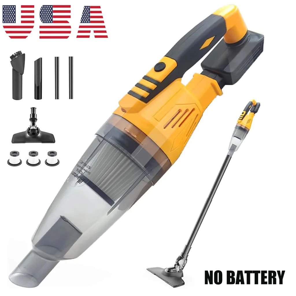 

Cordless Vacuum Cleaner for DeWALT 20v/18v Battery 2 in 1 Lightweight Stick Vacuum with 2 Mode Powerful Suction