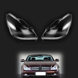 Pair For Mercedes-Benz CLS W219 2006-2011 Car Headlight Shell Lamp Shade Lens Cover
