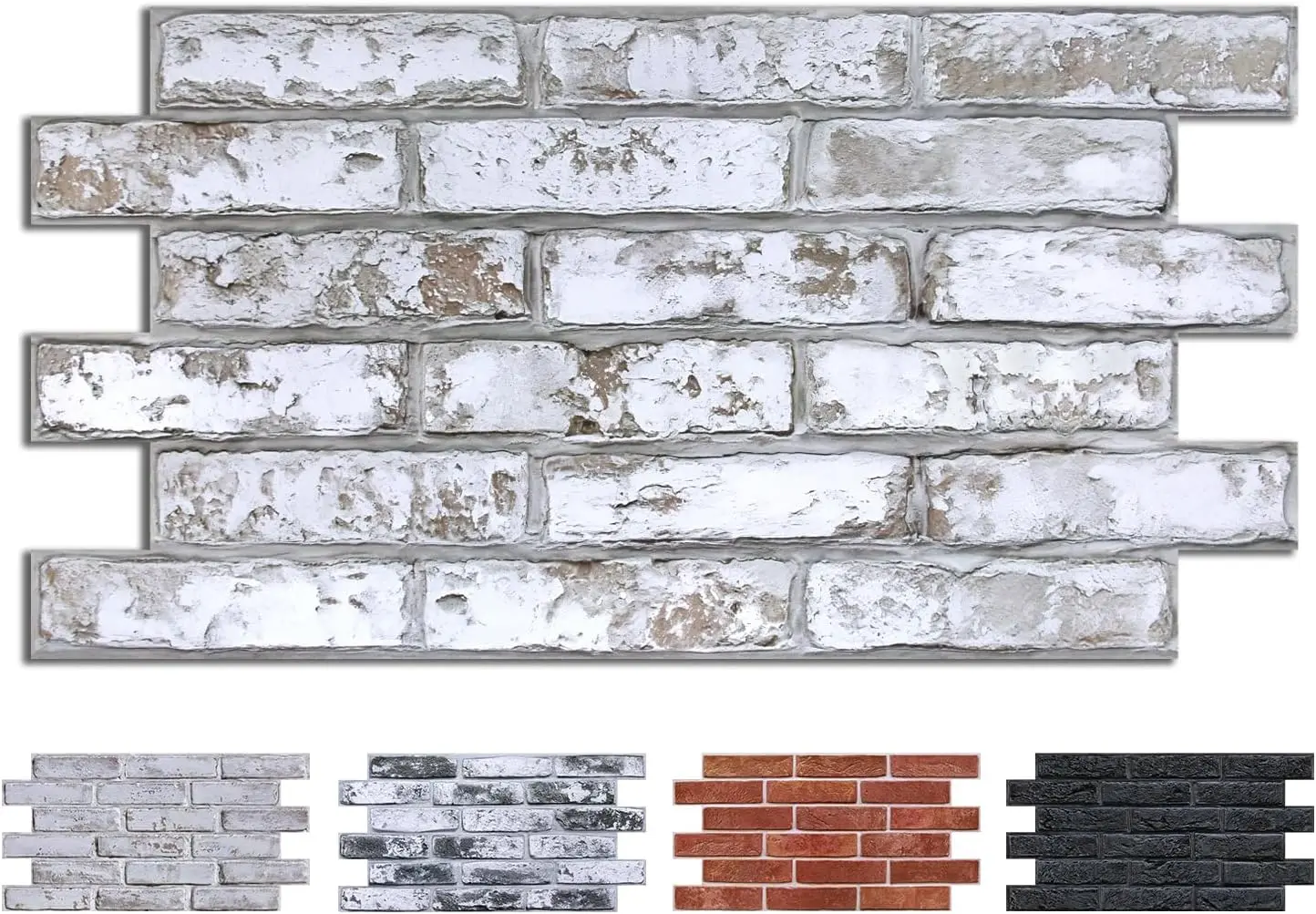 

3D-панели под кирпич, самоклеящиеся, 12 шт., 22,8 x 11,8 дюймов, ультралегкие декоративные плитки из ПВХ для самостоятельного ремонта стен внутри помещений