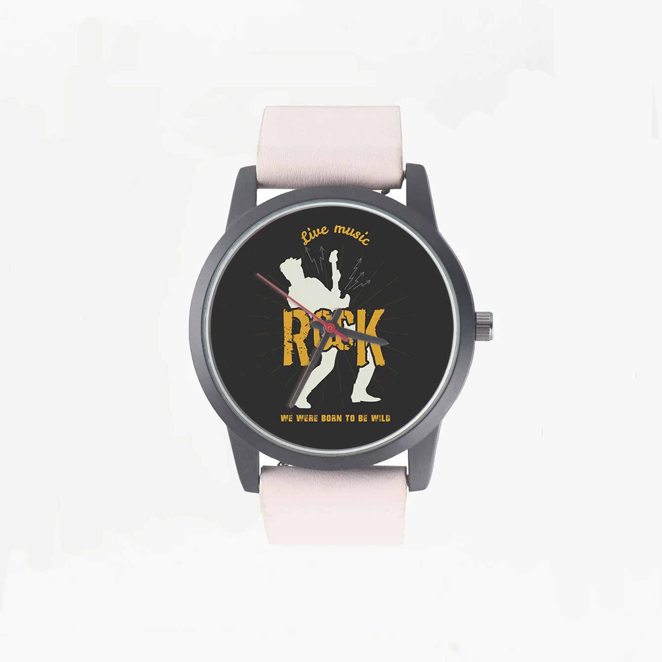 

New Customize Rock Design Musician Quartz Wrist Watch Women's 3Hands K9 Gifts Souvenir Festival