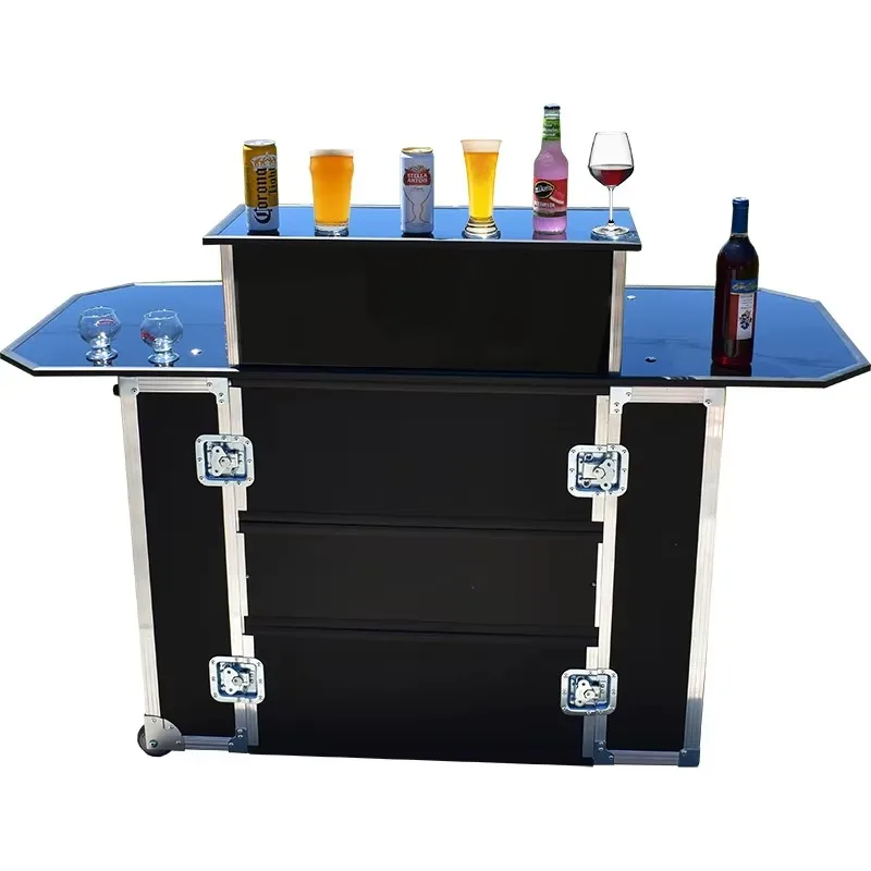 Custom Portable Bar Flight Cases for Events, Parties, Weddings, Festivals
