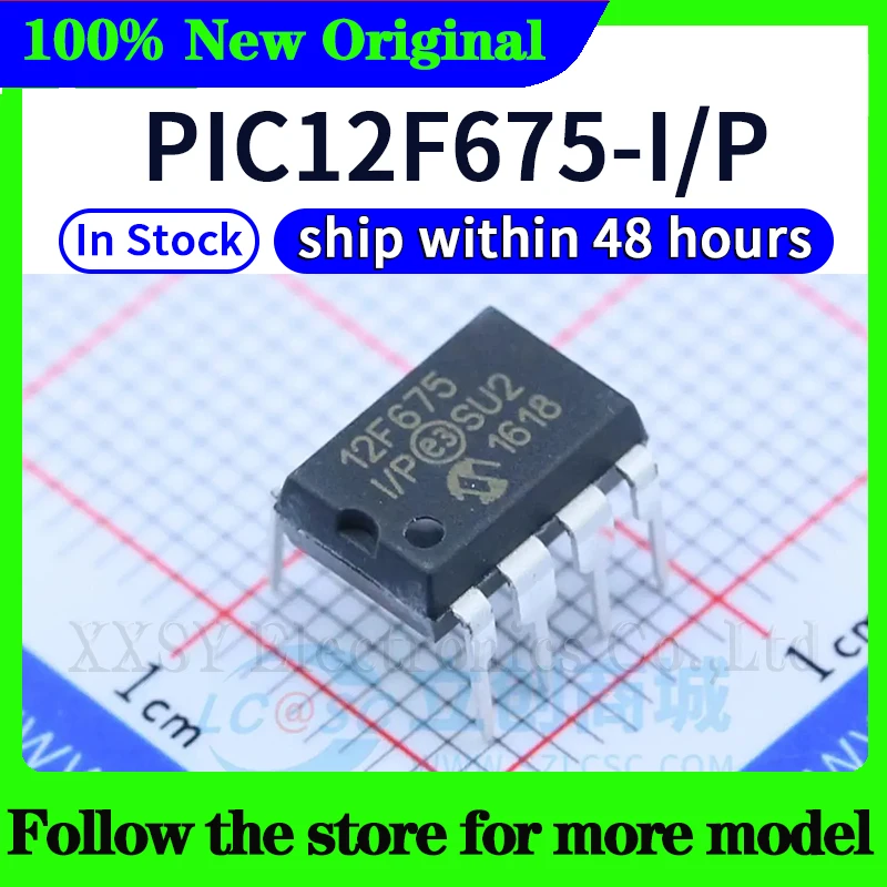 PIC12F508-I/P PIC12F509-I/P PIC12F510-I/P PIC12F615-I/P PIC12F629-I/P PIC12F635-I/P PIC12F675-I/P En stock 48 horas barco