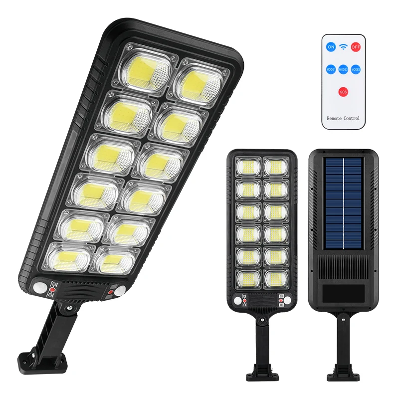 1pc Outdoor Solar Street Light 300LED Super Bright Large Size with 3Modes Motion Senson for Commerical Area Lighting Garage Door