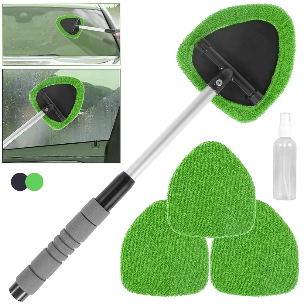 Universal Microfiber Windshield Wiper Tool Aluminum Alloy Handle ABS PP Plastic Safe Cleaner for Car Truck SUV RV Kitchen
