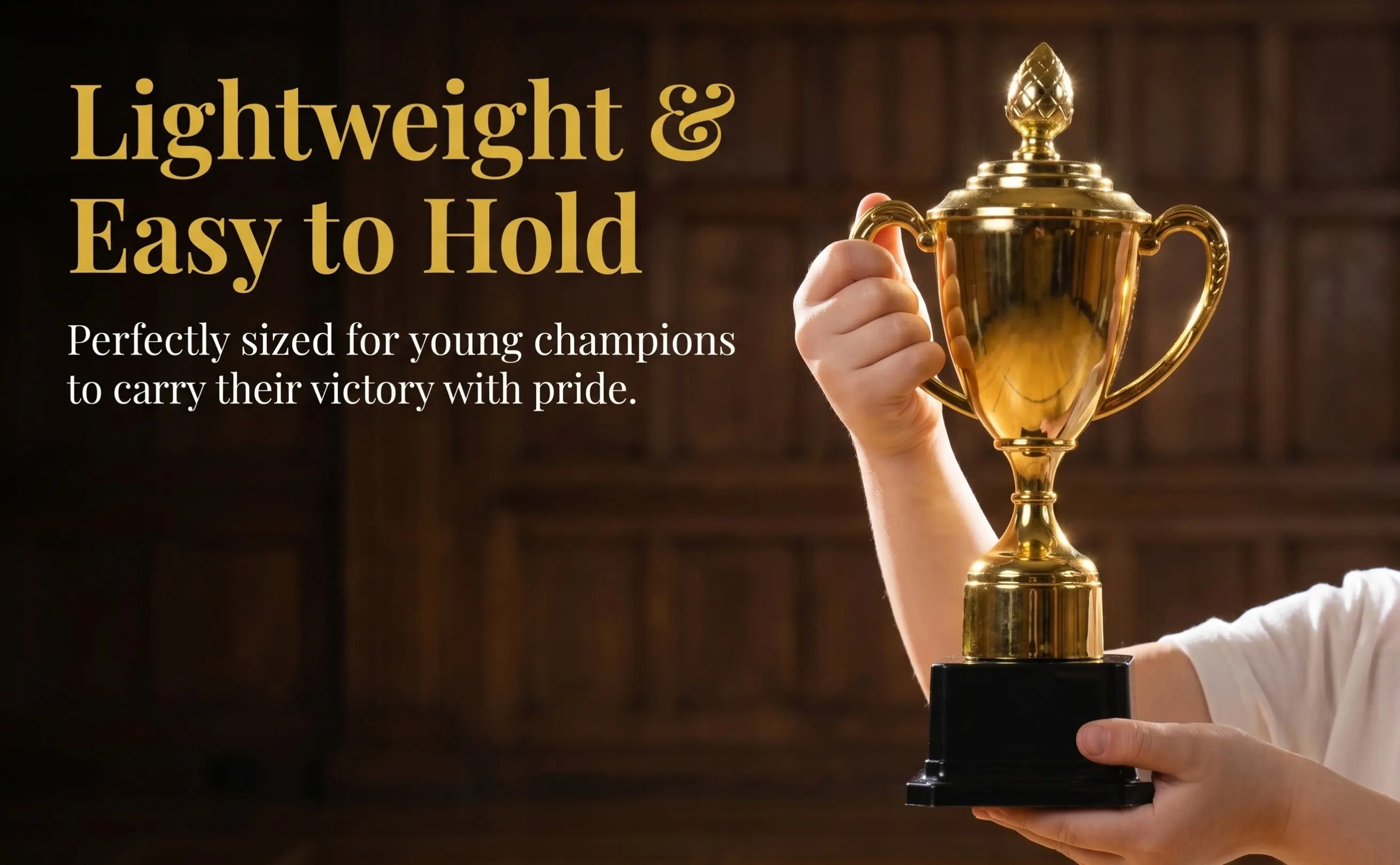 Decorative Trophy Cup for Sturdy Plastic Build Excellent for Rewarding Effort in Games Sports Parties Multi-Use