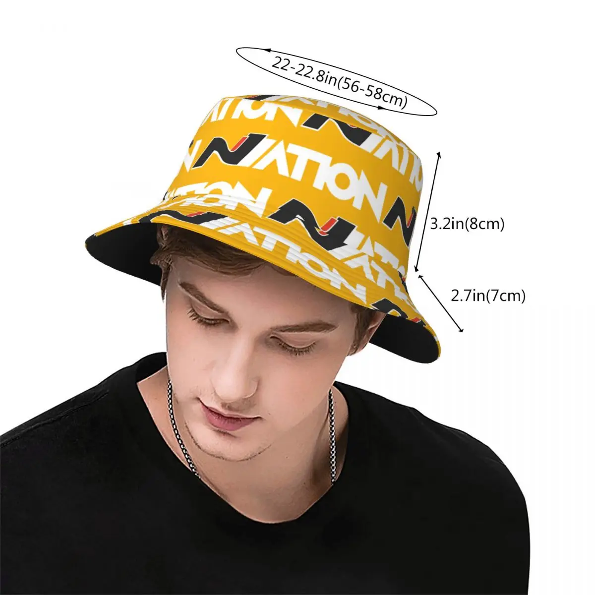 Hyundai Nation Black Slap Bucket Hat Panama For Kids Bob Hats Reversible Fisherman Hats For Summer Fishing Caps Man Woman