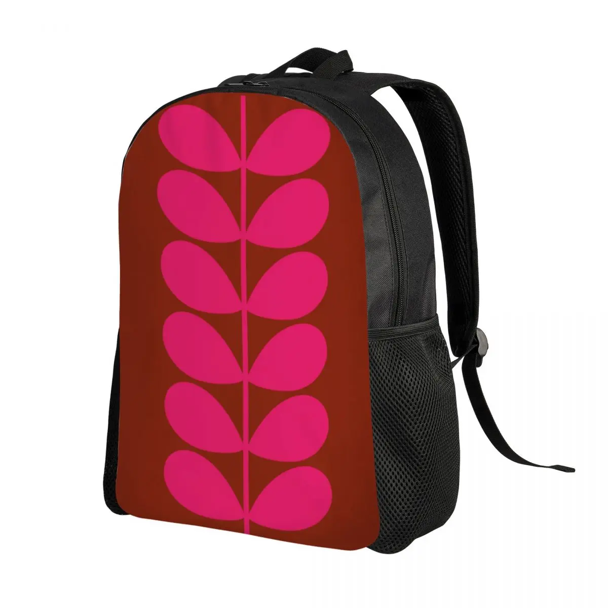 Custom Solid Stem Cerise Pink Travel Backpack Men Women School Computer Bookbag Orla Kiely College Student Daypack Bags