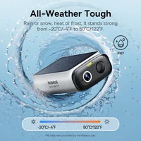 Baseus Security S1 Lite Caméra de sécurité solaire Caméra extérieure sans fil Alimentation continue Résolution 2K 135 ° Caméra Wifi FOV IP67 5