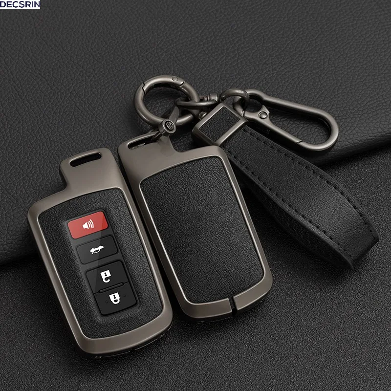 Car Key Case Cover Shell Fob for Toyota Auris Camry RAV4 Avalon Yaris Verso 2012 2013 2014 2015 2016 2017 2018 Car Accessories