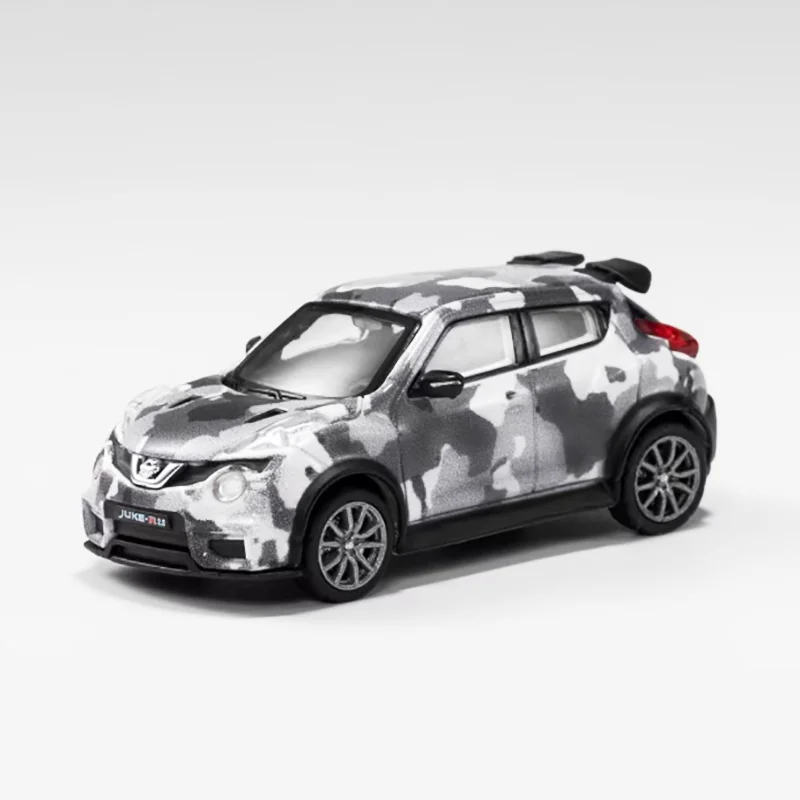 다이캐스트 1:64 스케일 합금 주크-R 고성능 버전 자동차 모델 완제품 시뮬레이션 장난감 컬렉션 정적 디스플레이