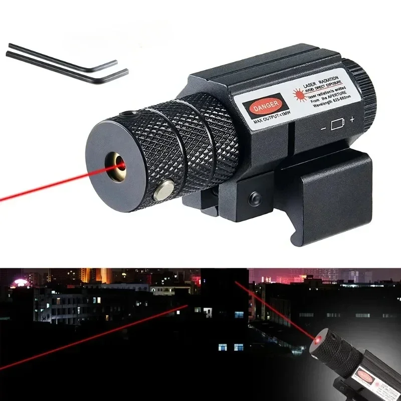 Riel de montaje de Base ajustable táctico, láser de caza, ajuste de mira para Rifle, pistola Airsoft, mira telescópica ligera, medidor de distancia infrarrojo