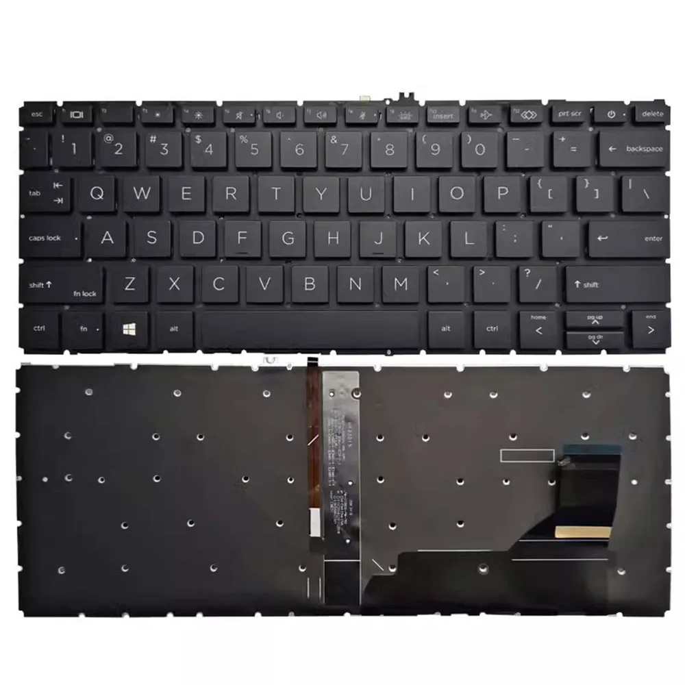 

Laptop Keyboard For HP EliteBook 835 G7 M21674-001 with backlit no frame United States US Black New