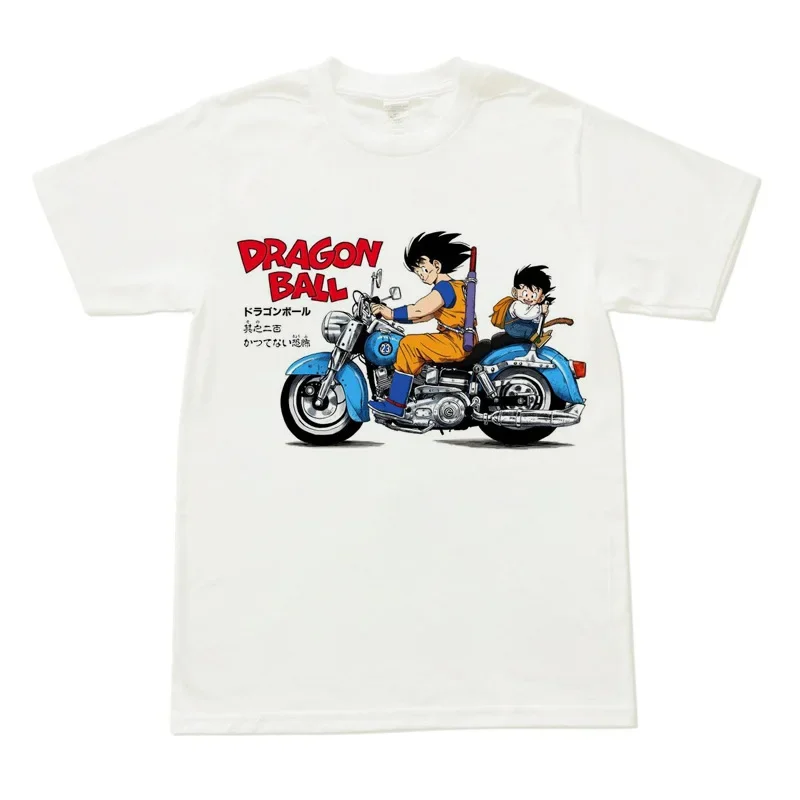 Dragon Ball Print Short Sleeve Cotton T-Shirt Son Goku Vegeta Men Women Clothes Harajuku Y2k Tee Vintage Summer Streetwear view 4