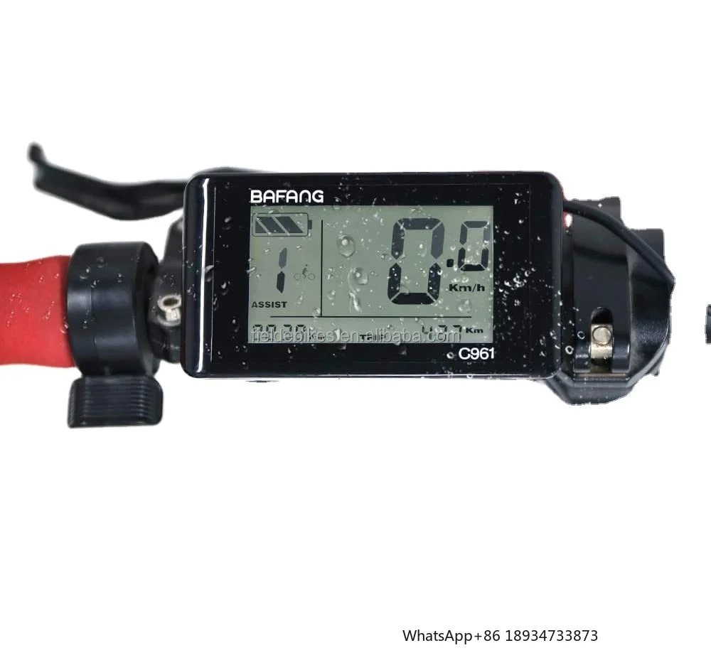 Bafang C961 LCD Display Electric Bicycle Conversion Parts  Bafang Calibration Display for M620 G510  UART Version Motor