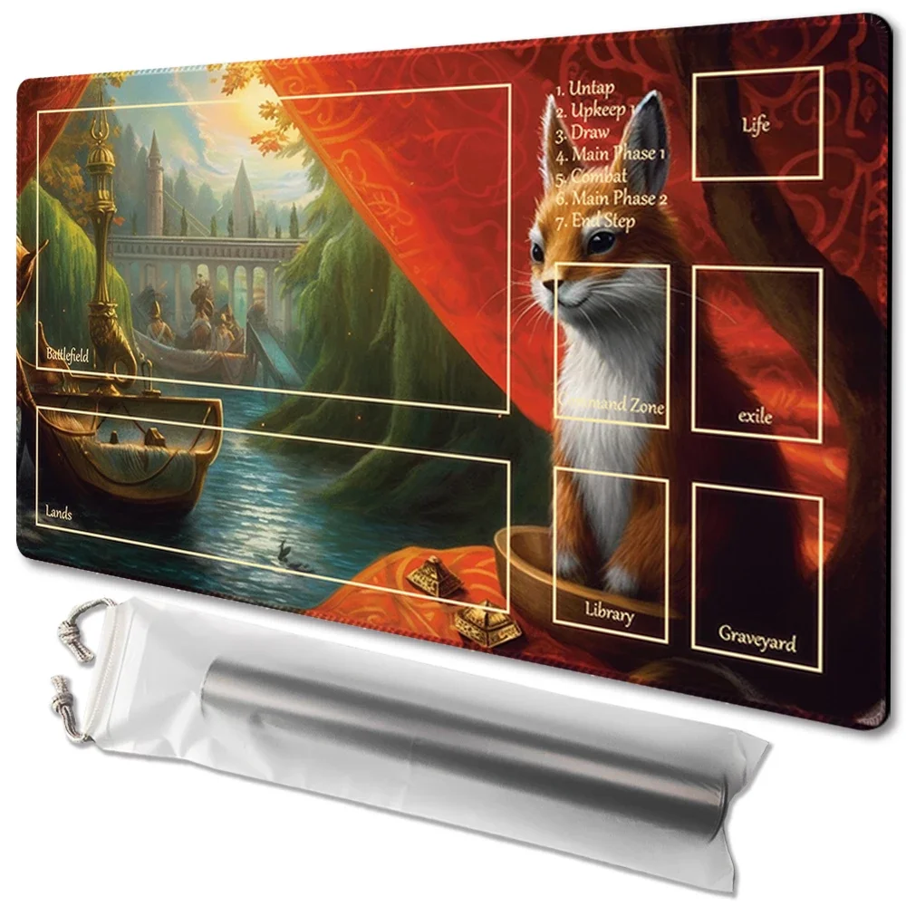 Earl Of Squirrel-Board Game MTG Playmat Table Mat Game Size 60X35 CM Mousepad Compatible for TCG CCG