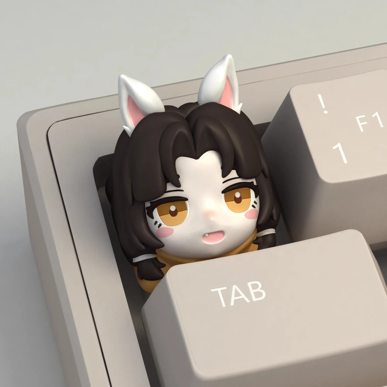 Kurimi Keycaps Naraka: Bladepoint Game Theme Keycaps 1pcs Customization key cap Resin Mechanical Keyboard Keycaps 3D
