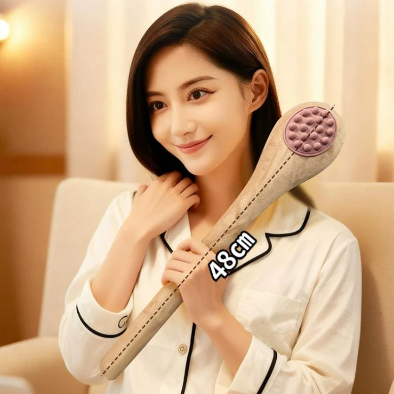 Extended Back Pounding Bump Massage Hammer Meridian Beat Stick Device Health Hammer Multi-functional Soft Elasticity