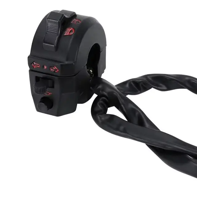 

12V Universal Motorcycle Indicator Wiring Loom Harness Switch with 4x 22mm 7/8" Indicators Turn Signal Light for Yamaha Kawasaki