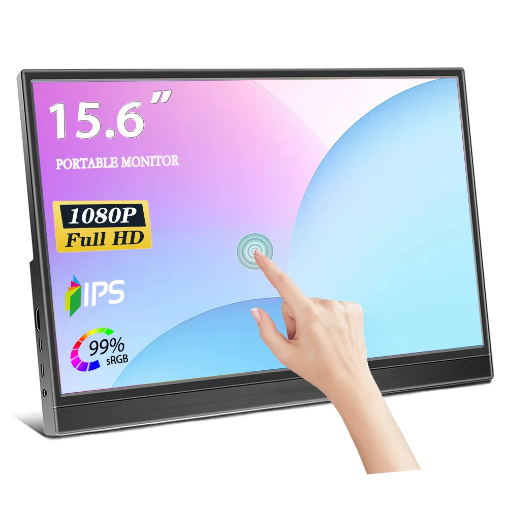 Touchscreen Portable Monitor 16/15.6/14 Inch，Gaming Monitor，FULL HD HDMI Display IPS Panel Laptop Monitor for PC/Phone/Laptop