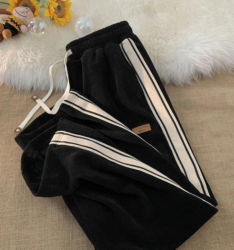 

Мужские длинные брюки Fce на подкладке Thi Straight Leg Spor High Street Sle, осень-зима, модные молодежные повседневные брюки свободного покроя