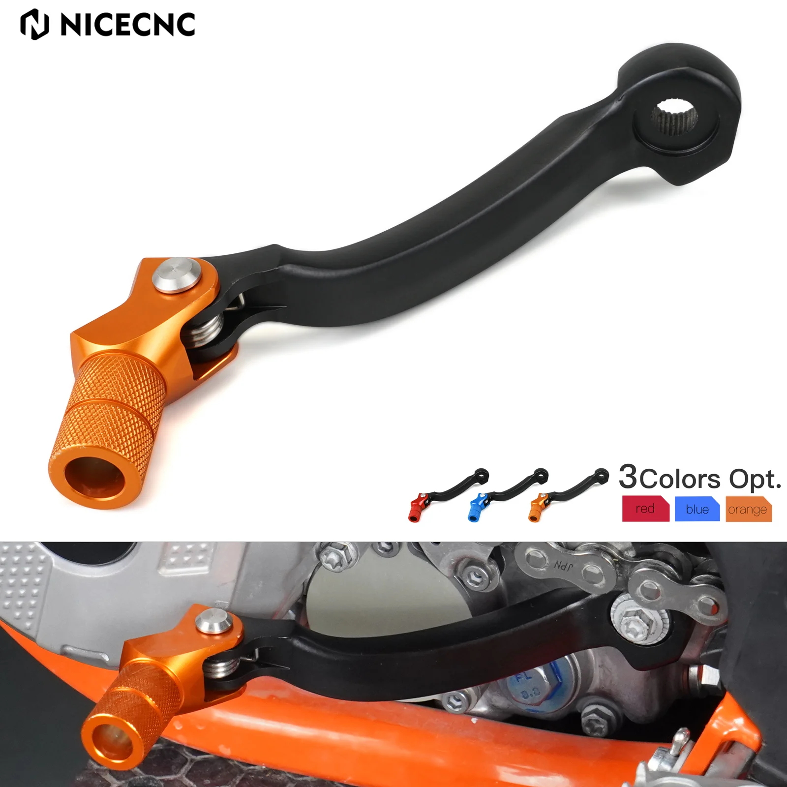 NICECNC Forged Gear Shift Lever For 2004-2023 KTM EXC 300 XCW XCF-W EXC-F 500 450 400 350 300 250 200 150 125 SX XC TPi Six Days