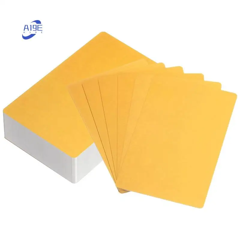 

A19E-100 шт. пустые металлические визитные карточки 86 х 54 х 0,45 мм, именная карточка из анодированного алюминиевого листа для лазерной гравировки карточек «сделай сам», золото