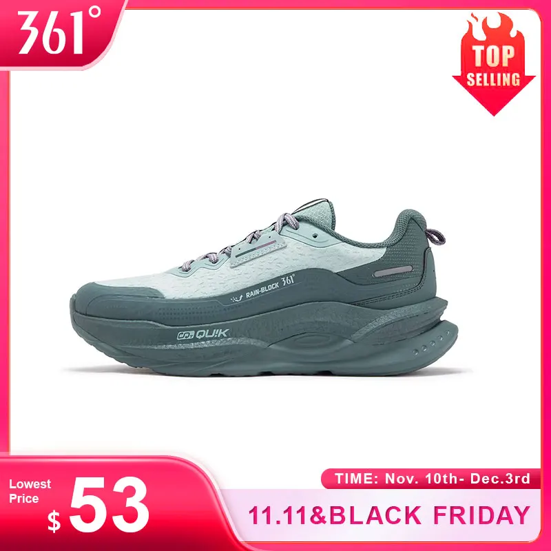 

361 Degrees Fierce 5.0 Rainblock Men Running Shoes Anti Splash Rainproof Grippy Rebound Durable Flexible Male Sneakers 672532216