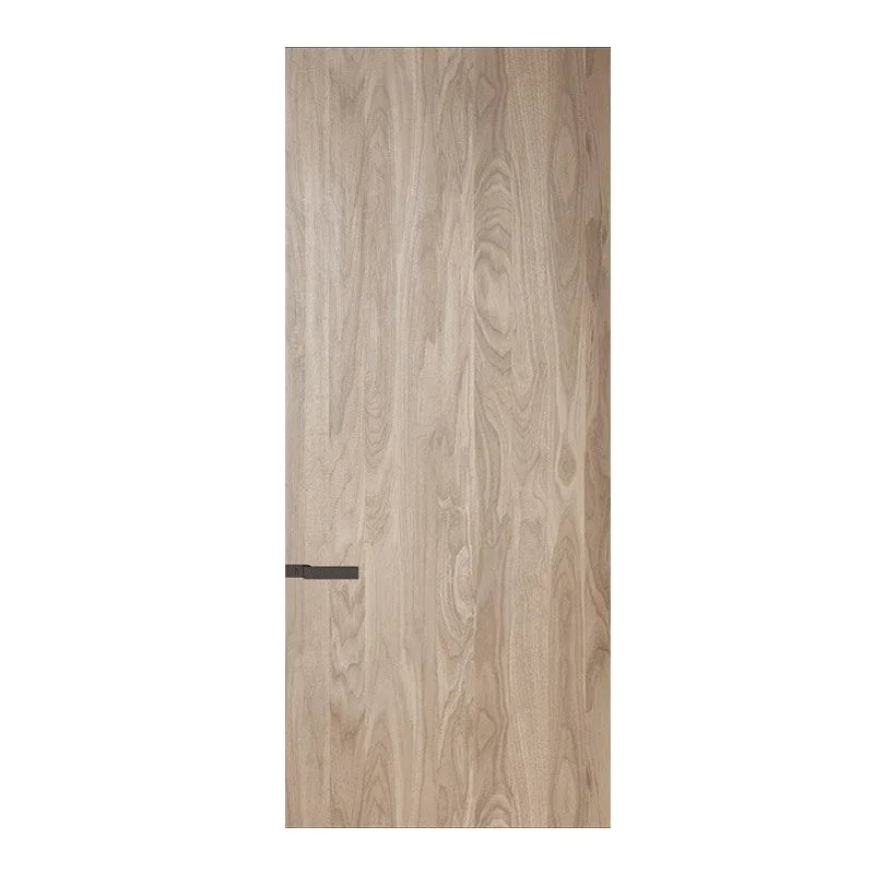 Aluminum wood Indoor foreign trade Invisible Frameless narrow side Minimalist silent door Secret door Bedroom
