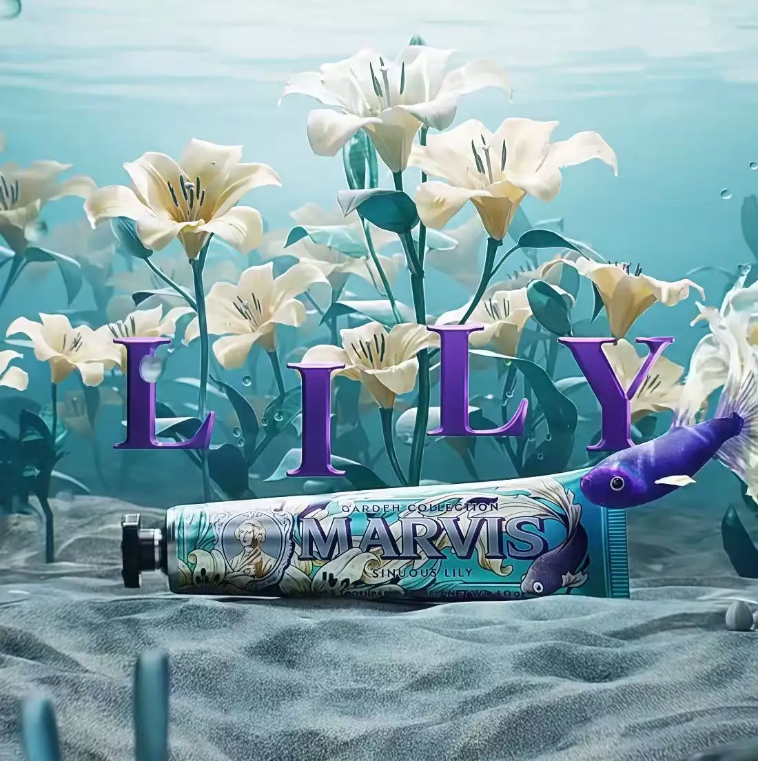 Marvis Whitening Mint Zahnpasta für Erwachsene, blumig, erfrischt den Atem, entfernt Rauchflecken, verhindert Karies und beseitigt Mundgeruch