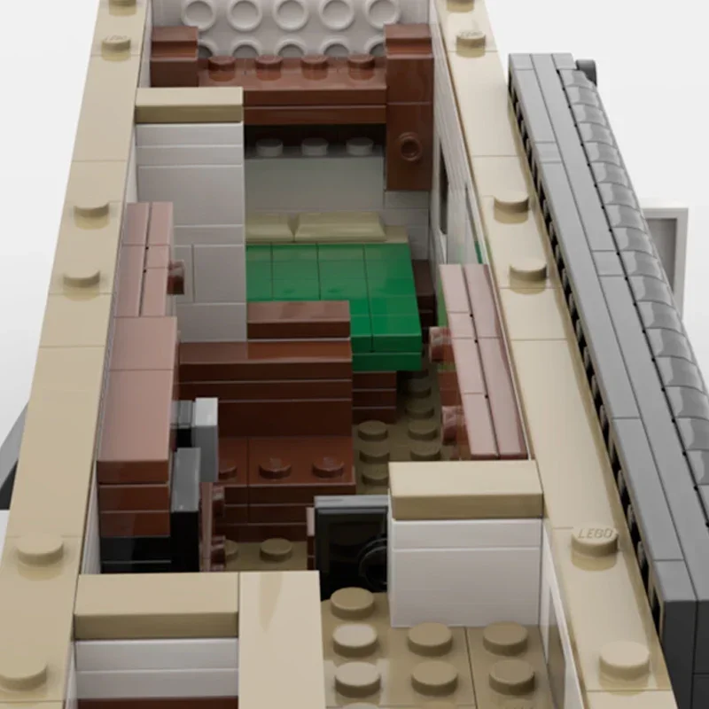 City Car Model Moc Building Bricks Flight 264BHW Camper Trailer Technology Modular Blocks GiftsToys DIY Sets Assembly Christmas