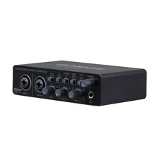 BOMGE U202 USB Audio Interface with Mic Preamplifier XLRTSRTS Ports 48V 32-Bit192kHz Resolution for computer recording Stream BOMGE U202 USB Audio Interface with Mic Preamplifier XLRTSRTS Ports 48V 32-Bit192kHz Resolution for computer recording Stream