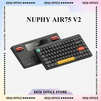 Nuphy Air75 V2 Mechanical Keyboards 84 Keys RGB Hot Swappable 2.4g Wireless Bluetooth Customized Gaming Keyboard PC E-sports