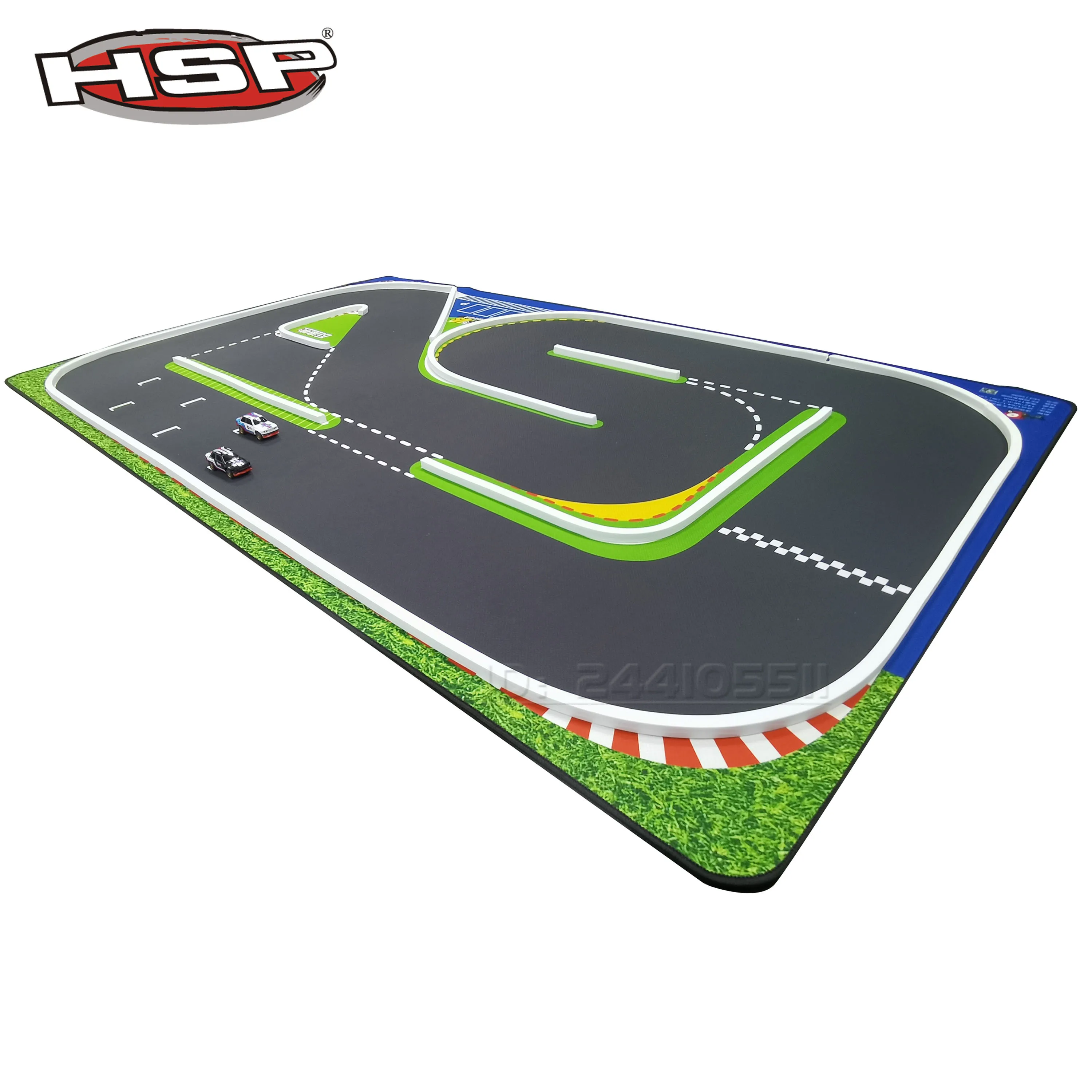 HSP-TinyGear 1420x900mm Rubber Race Runway Track Mat for 1/64 1/76 RC Mini Car Table On-road Racing Model Drift RTR DIY Toy Part