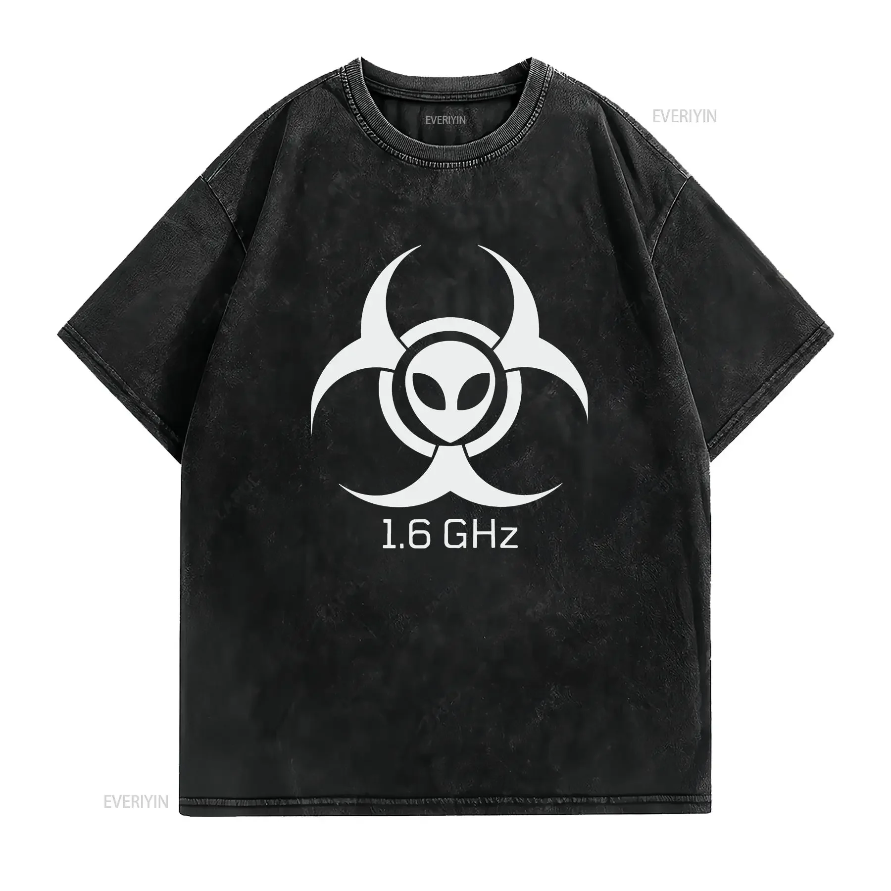 Skinwalker Ranch T Shirt 1 6 Ghz Fan UFO Alien I Want To Believe Aliens X Files vintage Washed Soft fashion Versatile Unisex