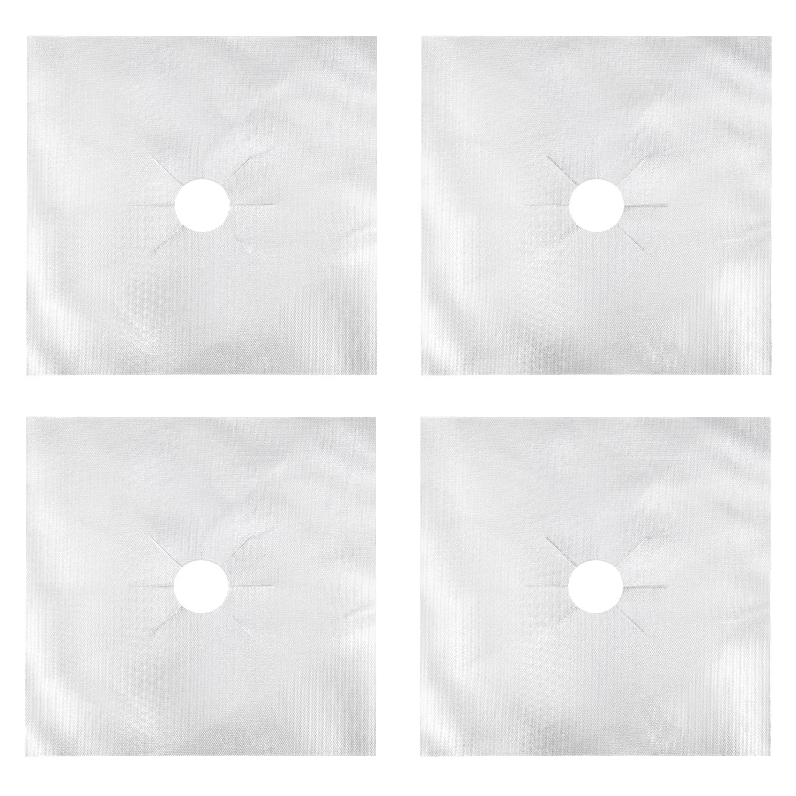 4Pcs Heat Resistant Stove Burner Covers Double Layer Glass Fiber Gas Stove Burner Liners Dishwasher Safe Non Stick Kitchen Range