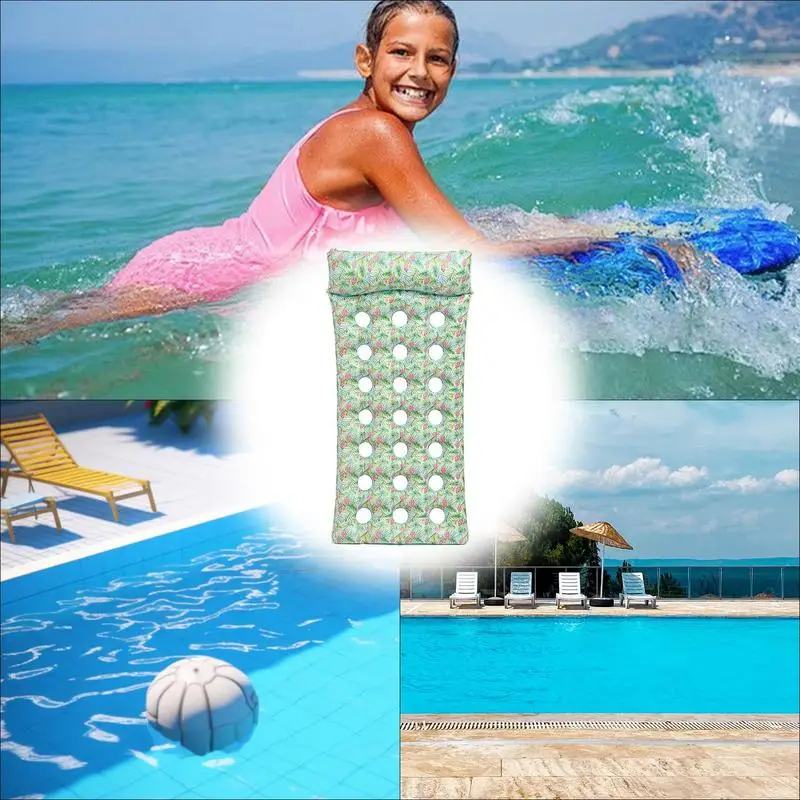 Zwembad Ligstoel Float Dik Pvc Zwembad Floaties Ligstoel 190X88Cm Zonnebaden Zwembad Lounge Vlot Lichtgewicht Opvouwbaar Water Drijvend Meer