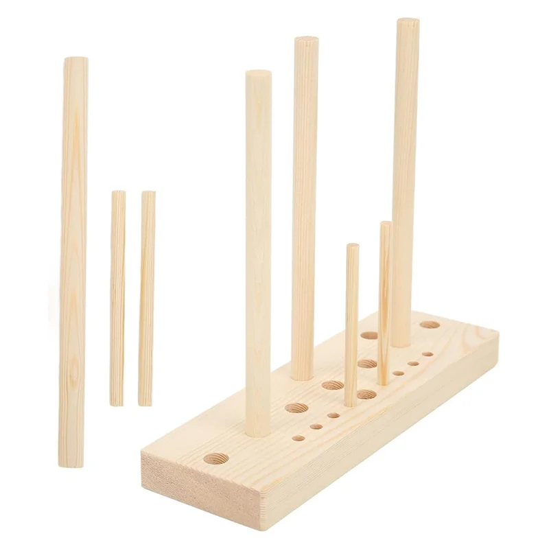 【Hot Selling】Bows Ribbon Making Tool Bow Wooden Maker Board Sticks Kit For Bows DIY Crafts