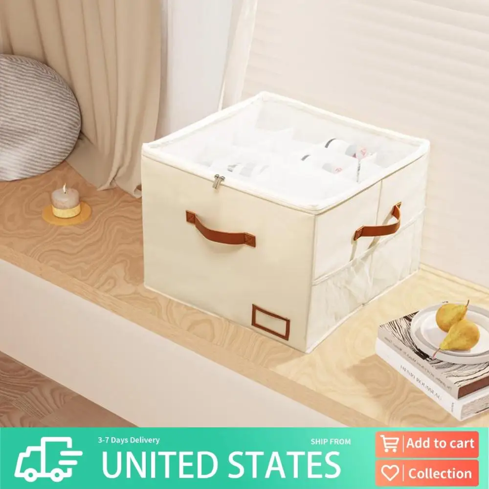 

Shoe Storage Box Fits Up To 16 Pairs Shoe Storage Bins with Clear Cover (White)