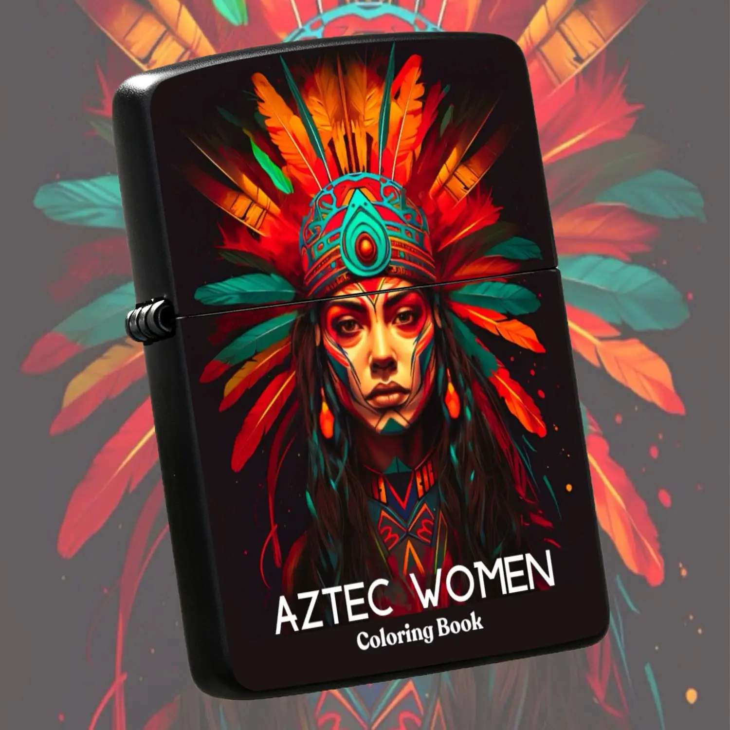 Creative Aztec Women Themed Portable Lighter, Exotic Humanistic Art Stylish High-Definition Printed Lightweight Ignition Accessory, Ideal for Daily Candle Lighting Outdoor Trips Gifting and Various Da A Humorous And Interesting Lighter